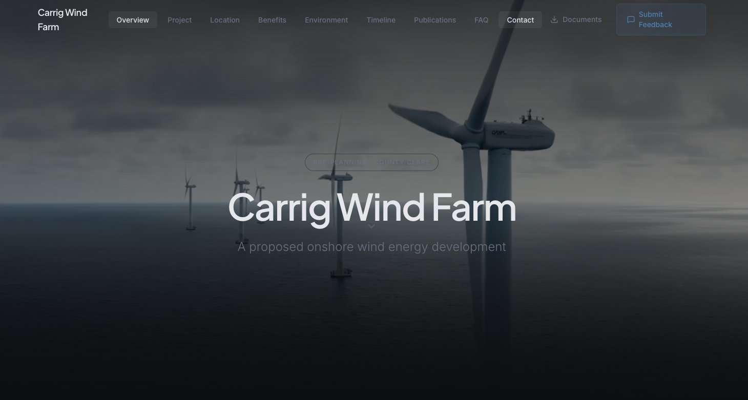 Carrig Wind Farm preview